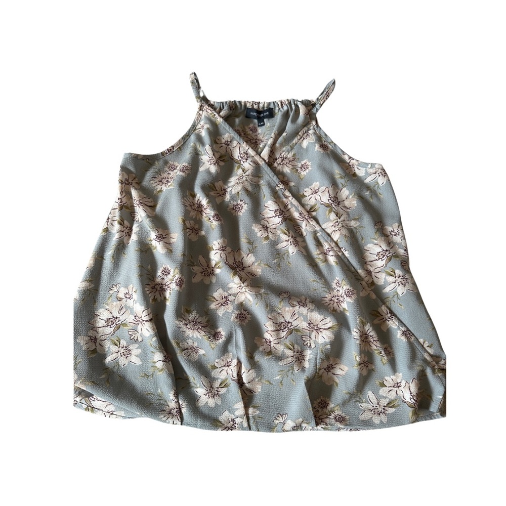 Warehouse One, Wmn’s XL Floral Green Women's Top